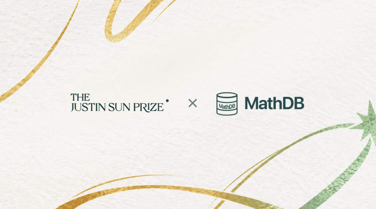 Justin Sun Prize Partners With MathDB, Led by Caltech Professor Tony Yue Yu, on 50-Problem Pilot
